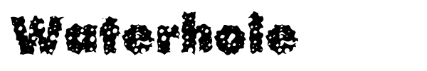 Waterhole font