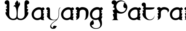 Wayang Patran font