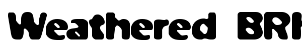 Weathered BRK font