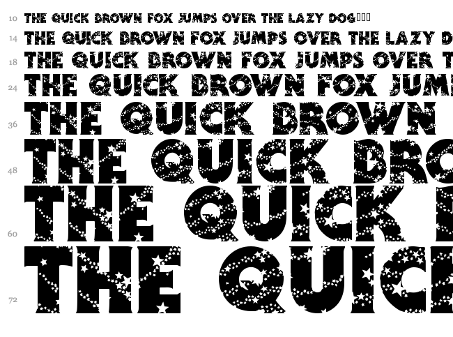 Wizardry font waterfall