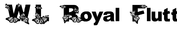 WL Royal Flutter font preview