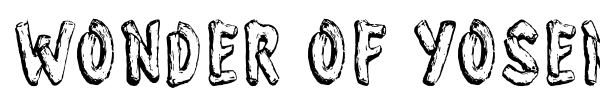 Wonder of Yosemite font preview