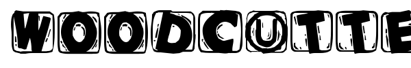 Woodcutted Caps font preview