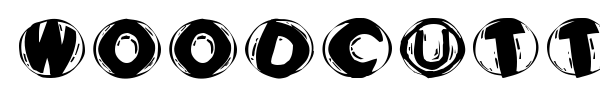Woodcutted Caps font preview