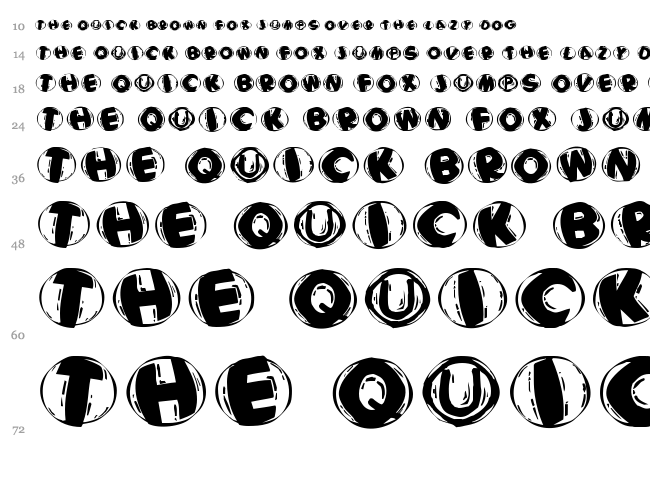 Woodcutted Caps font waterfall