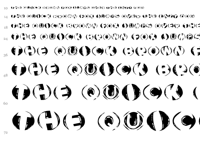 Woodcutted Caps font waterfall