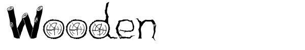 Wooden font