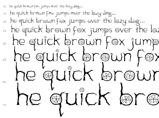 Wooden font waterfall
