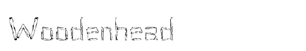 Woodenhead font
