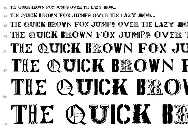 World Tour font waterfall