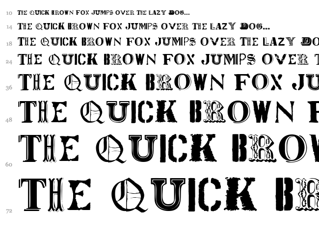 World Tour font waterfall