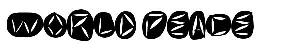 World Peace font