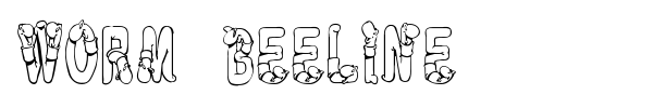 Worm Beeline font preview