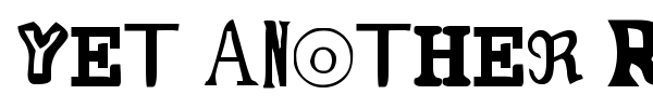 Yet Another Ransom Note font