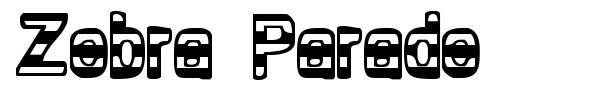 Zebra Parade font