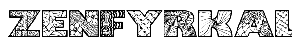 Zenfyrkalt font