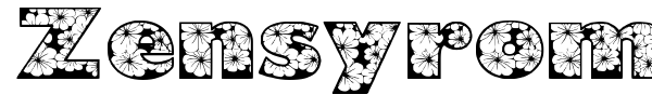 Zensyrom font