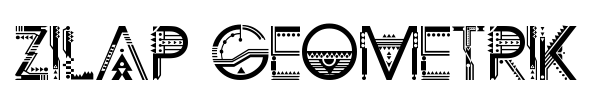 Zilap Geometrik font