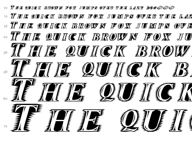 Zippo font waterfall