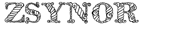 Zsynor font