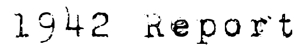 1942 Report font