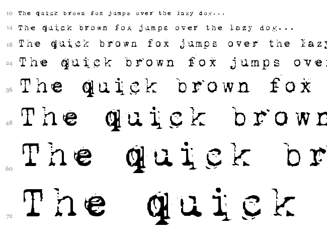 1942 Report font waterfall