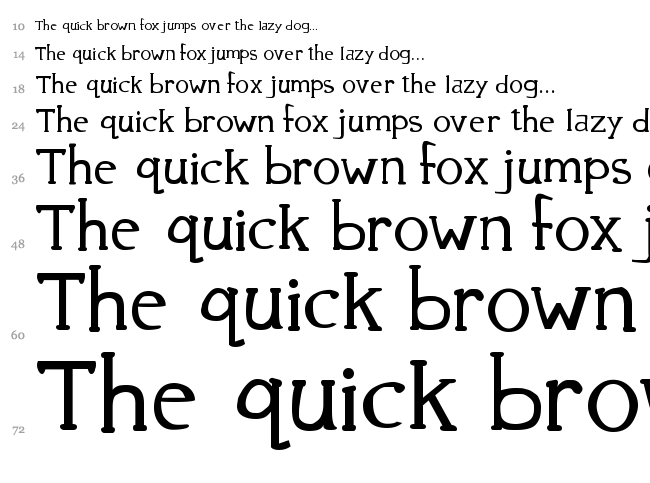 39 Smooth font waterfall