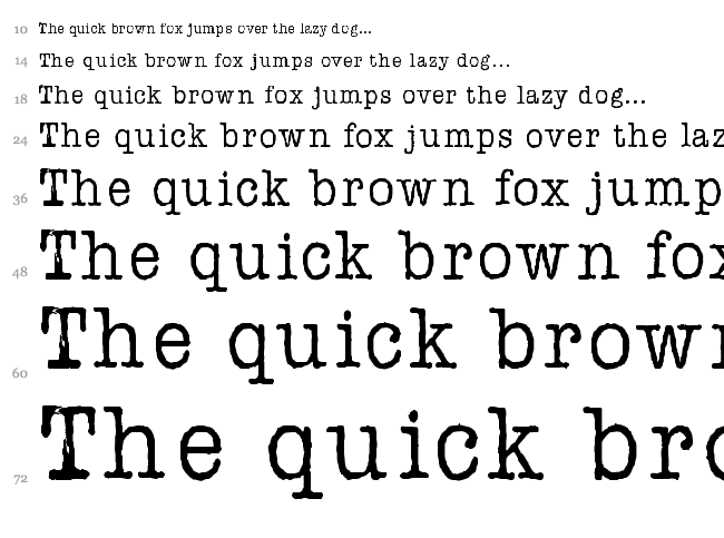AFL Font Pespaye Nonmetric font waterfall
