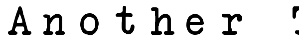 Another Typewriter font
