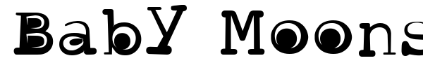 Baby Moons font
