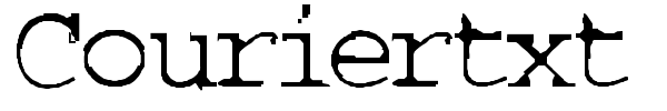 Couriertxt font preview