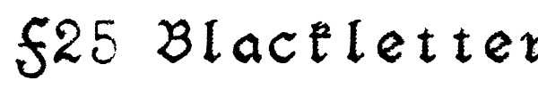 F25 Blackletter Typewriter font preview