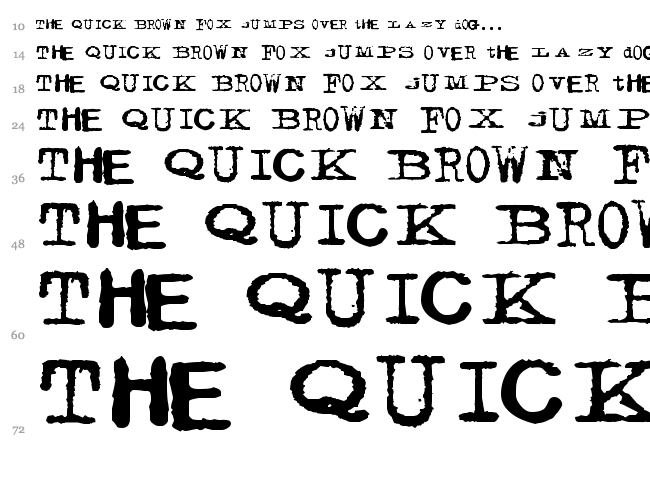 Facelift font waterfall
