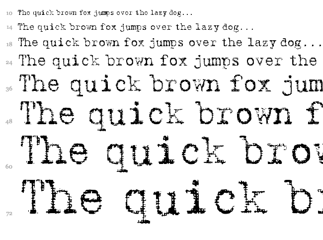 Fucked Olympia J font waterfall