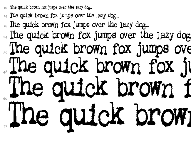 Gutter Vomit font waterfall