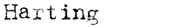 Harting font