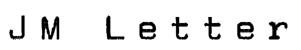 JM Letter font