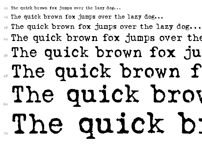 Love Letter TW font waterfall