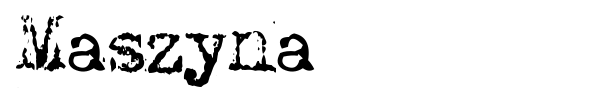 Maszyna font preview