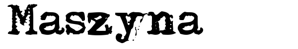 Maszyna font preview