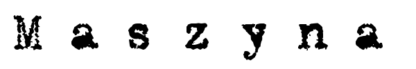Maszyna font preview