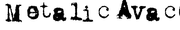 Metalic Avacodo font