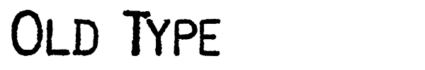 Old Type font