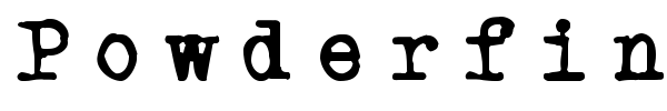 Powderfinger font preview