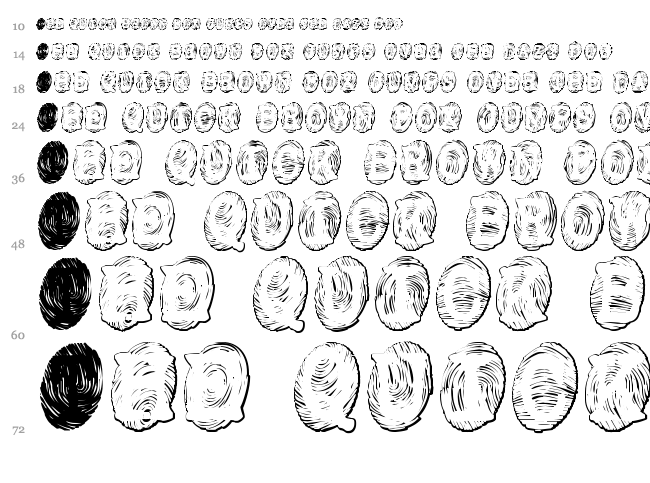 Powderfinger font waterfall