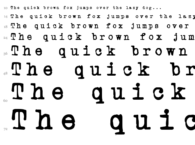 Powderfinger font waterfall