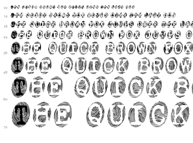Powderfinger font waterfall
