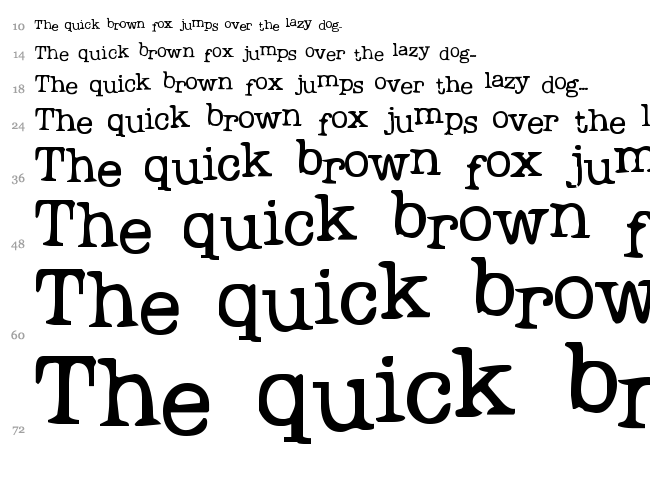 Problem Secretary font waterfall