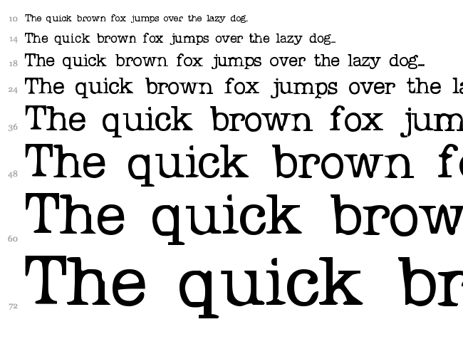 Problem Secretary font waterfall