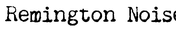Remington Noiseless font
